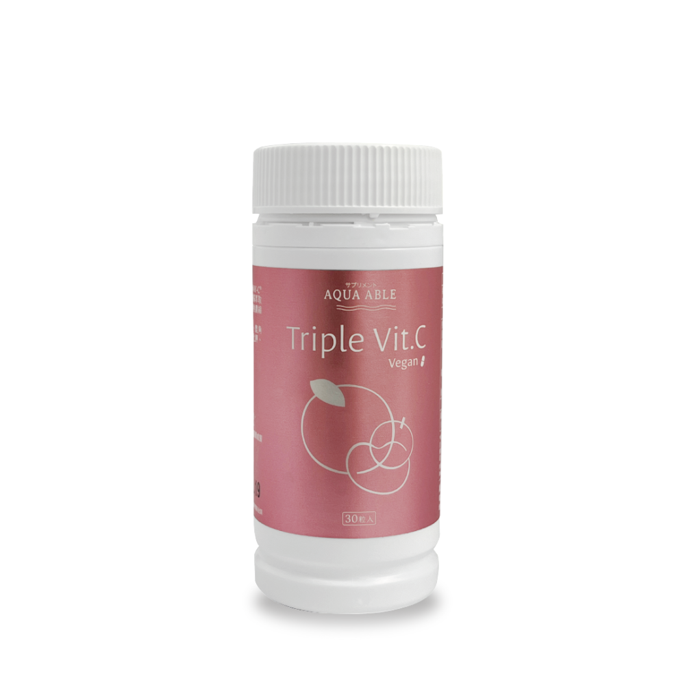 【美肌抗氧】AQUA ABLE TRIPLE VIT.C 天然維生素C (30粒)